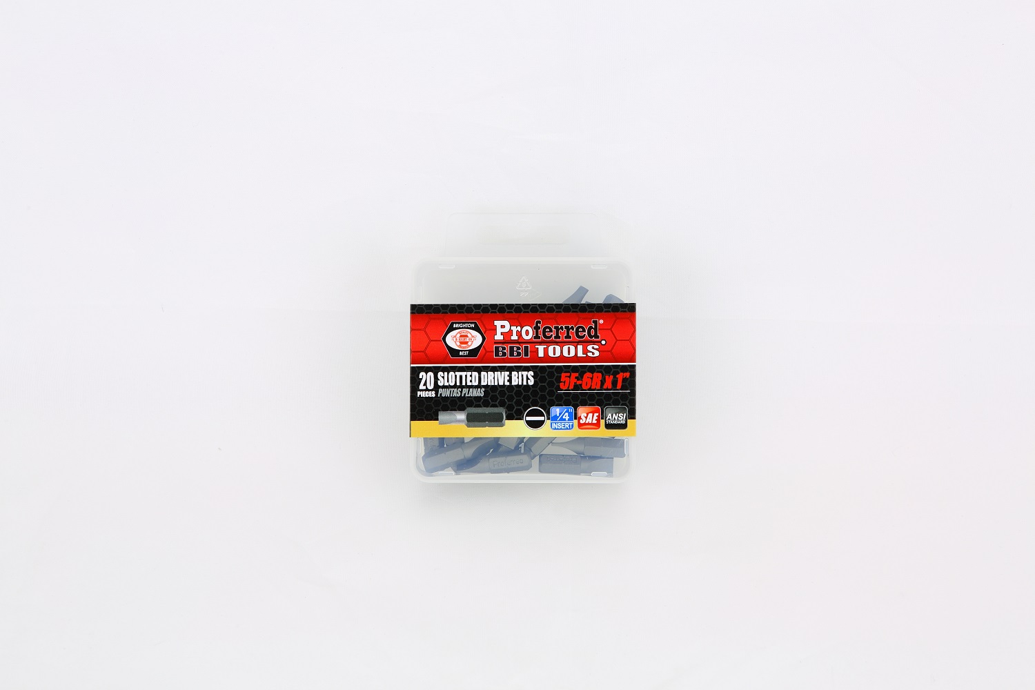 PROFERRED SLOTTED DRIVE BITS 5F-6R ( 1'' INSERT) 